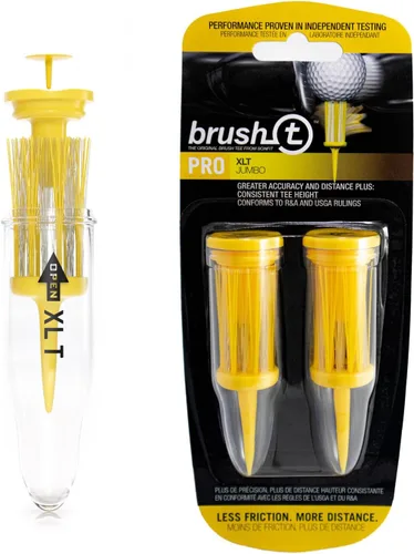 Vista 8 de BRUSH-T Premium Plastic Golf Tees, Unbreakable Innovative Design, Consistent Height, Perfect Golf Gift for Men and Women. Golfing Tees, Works with