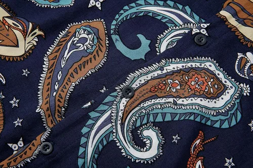 Vista 5 de Atwfo Conjunto de camisa hawaiana y pantalón corto para hombre, conjunto de 2 piezas para vacaciones, casual, con botones, playa, trajes florales