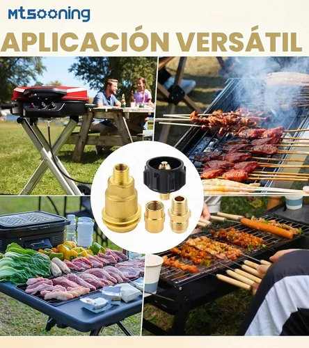 Vista 6 de Kit de adaptador de montaje de gas propano de tuerca QCC1, adaptador