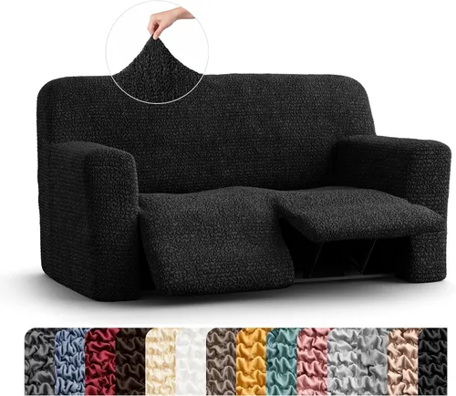 Vista 20 de PAULATO BY GA.I.CO. Funda para sillón reclinable, funda de ajuste suave, protector elástico de muebles reclinables de 1 pieza, tela hipoalergénica