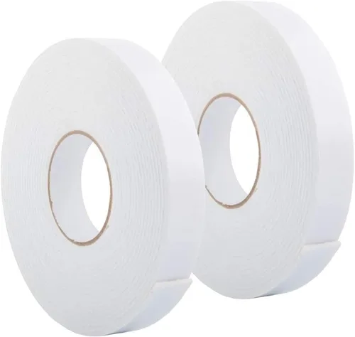 Vista 11 de Cinta adhesiva de espuma de doble cara 0.39 pulgadas x 5 metros, cinta adhesiva resistente para montaje, tiras adhesivas fuertes impermeables