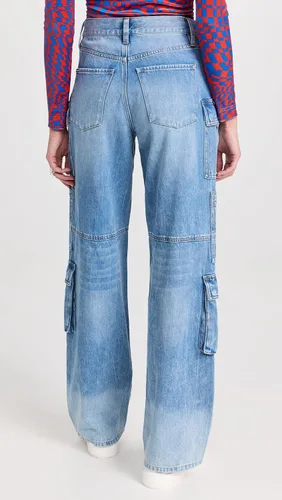 Vista 3 de Alice + Olivia Cay - Pantalones de mezclilla holgados para mujer