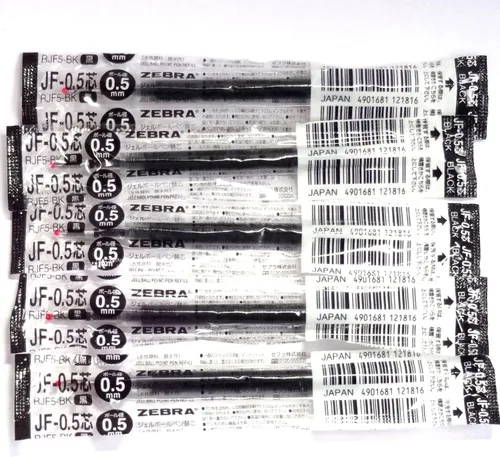 Vista 2 de ZEBRA - Recambio de bolígrafo de tinta de gel, 0.02 in, negro, paquete de 5 (importación japonesa)