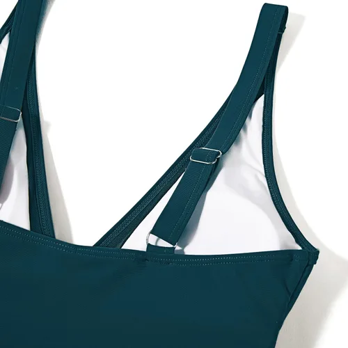 Vista 5 de SUUKSESS Traje de baño sexy de malla con control de abdomen para mujer