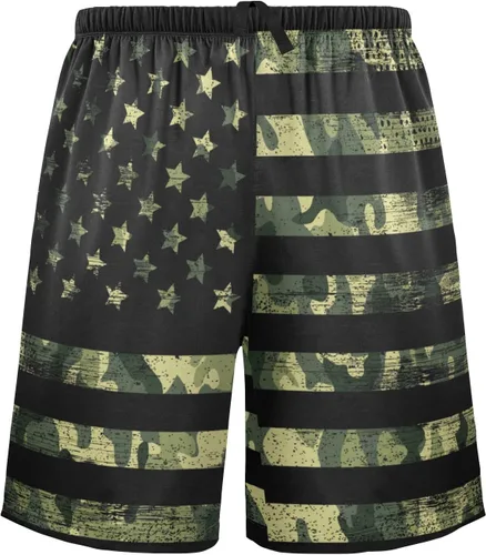 Vista 2 de Ollabaky Pantalones cortos de pijama para hombre Pjs partes inferiores pantalones cortos para dormir ropa de descanso pantalones de pijama