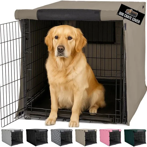 Vista 31 de GORILLA GRIP - Fundas para jaula de perro, cubierta de alambre para perrera Compatible con jaulas para perros de Amazon Basics, cubierta