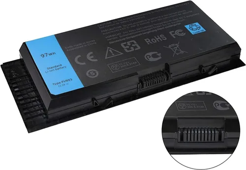Vista 3 de Hubei FV993 KJ321 FJJ4W R7PND PG6RC RY6WH Reemplazo de batería para laptop Dell Precision M4600 M4700 M4800 M6600 M6700 M6800 Series (11.1V 97Wh)