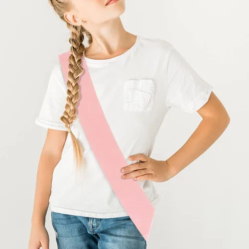 Vista 3 de Faja personalizada para niños, banda de fiesta de tamaño infantil personalizada