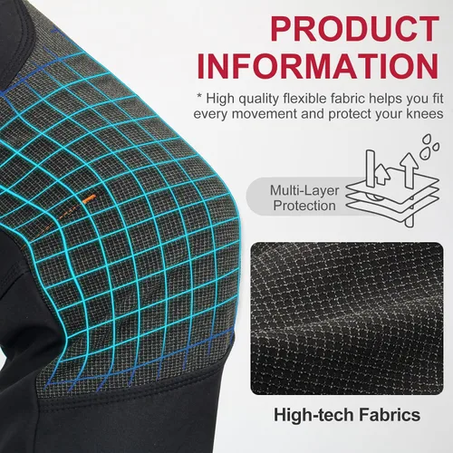 Vista 4 de ROAMIST Pantalones de nieve para hombre, impermeables, resistentes al viento, para invierno, senderismo, esquí, nieve, para hombre, tela duradera