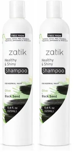 Vista 10 de Zatik Naturals - Champú hidratante profundo con coco y caléndula - Vegano, biodegradable, pH equilibrado, para cabello teñido y seco, libre