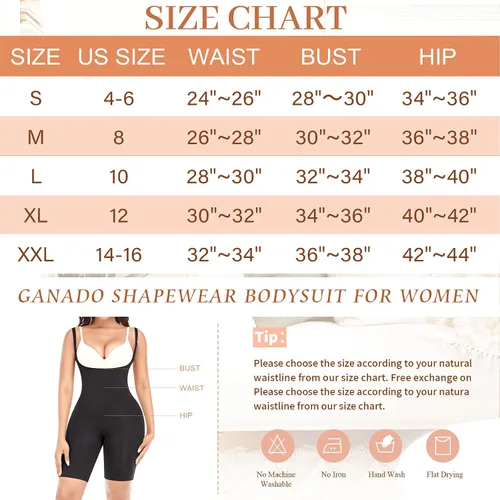 Vista 6 de Ganado Body adelgazante para mujer, con control de abdomen, sin costuras, fajas, busto abierto, medio muslo, moldeador de cuerpo, pantalones cortos