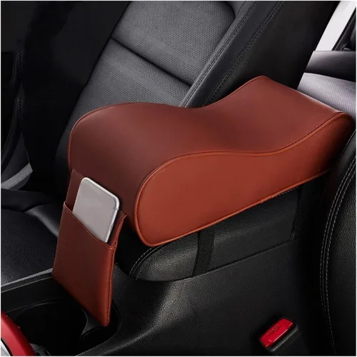 Vista 9 de SSIMOO Cojín de espuma viscoelástica para reposabrazos de auto con funda para reposabrazos de consola central con bolsa de almacenamiento