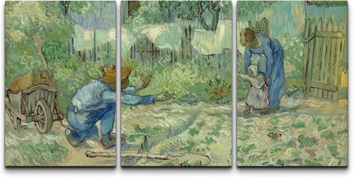 Vista 111 de wall26 Lienzo enmarcado para pared, juego de arte con flores de almendra de Vincent Van Gogh, naturaleza, ilustraciones de área silvestre, bellas
