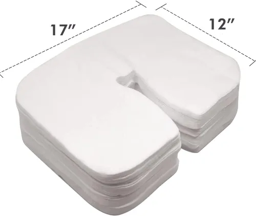 Vista 3 de Royal Massage Juego de 100 fundas desechables para cuna de cara plana, tela no tejida ultra suave