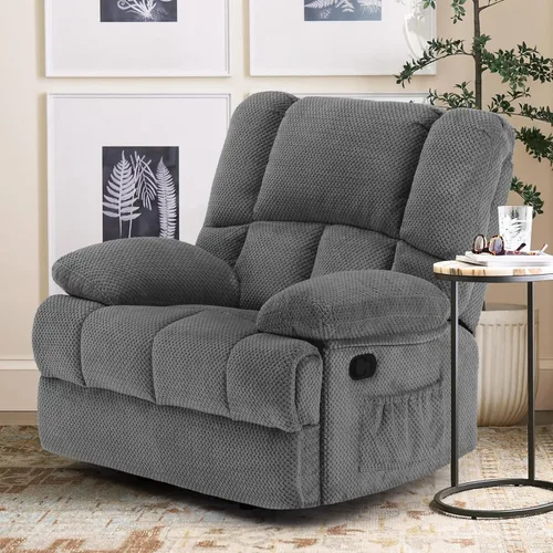 Vista 9 de Stary Silla reclinable mecedora de gran tamaño para sala de estar para adultos