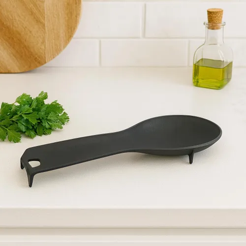 Vista 6 de Juego de 2 cucharas de cocina de nailon para estufa, cucharas de degustación, utensilios para mantener los contadores limpios, resistente al calor
