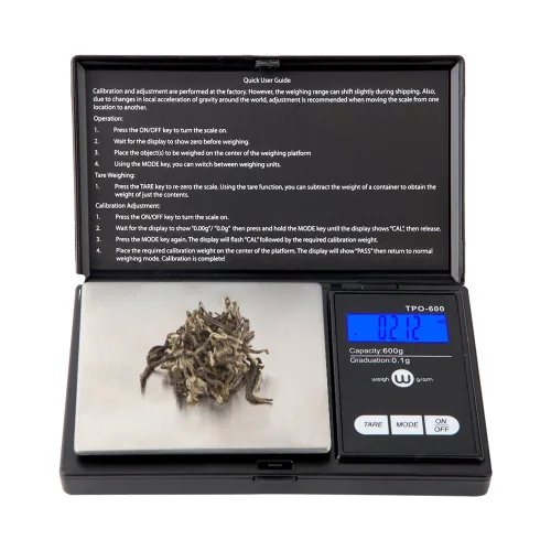 Vista 3 de Weigh Gram - Báscula de 600 g x 0,1 g, báscula de bolsillo, báscula digital para joyería, báscula de alimentos, báscula de cocina, báscula digital
