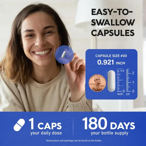 Vista 6 de Glicinato de magnesio 500 mg – Suplemento quelatado – Forma de alta absorción de magnesio – Apoyo para el sueño, la salud muscular y cardíaca
