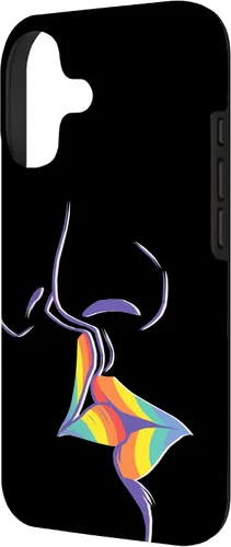 Vista 2 de Funda de regalo LGBT Lesbian Gay Pride LGBTQ Kiss Rainbow para iPhone 17