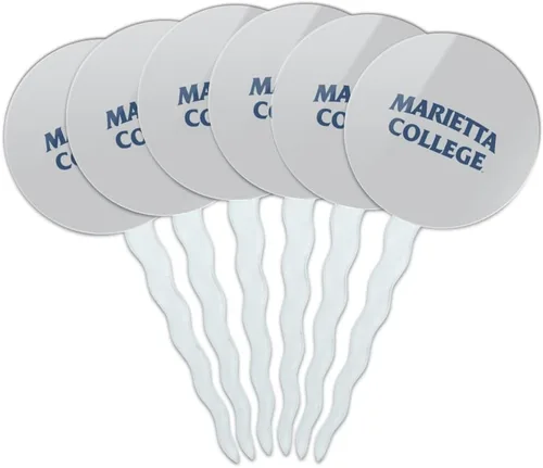 Vista 120 de Abilene Christian - Juego de 6 palillos para cupcakes con logotipo secundario