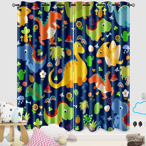 Vista 29 de Cortinas de Gato - Lindas Cortinas Opacas de Gato para Habitación de Niños Decoración Kawaii para Dormitorio de Niñas, 2 Paneles, 82 x 63 pulgadas