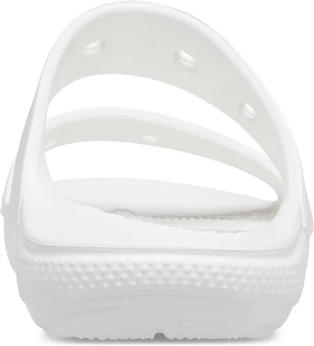 Vista 3 de Crocs Sandalias clásicas unisex de dos correas para adultos, Blanco