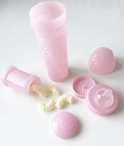 Vista 4 de Twistshake Biberones anticólicos – Botellas prémium de 11.2 fl oz/11 oz con recipiente de almacenamiento de leche de 3.4 fl oz para una experiencia