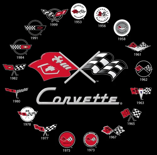 Vista 5 de JH Design - Camisetas de manga corta para hombre Chevy Corvette con cuello redondo