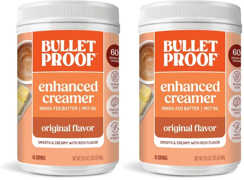 Vista 14 de Crema de Café Bulletproof Vainilla Francesa, 14.8 Onzas, Crema de Café Keto con Aceite MCT y Mantequilla Alimentada con Hierba Apoya la función