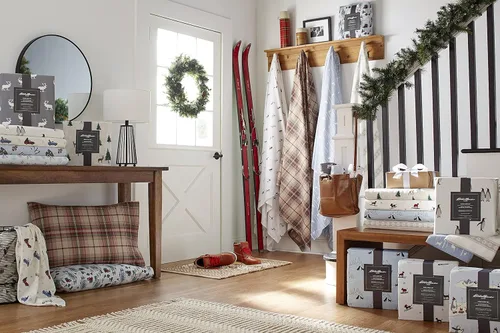 Vista 7 de Eddie Bauer - Sábanas individuales, juego de ropa de cama de franela de algodón, cepillada para mayor suavidad, decoración acogedora para el hogar