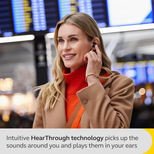 Vista 4 de Jabra Evolve2 - Auriculares inalámbricos con Bluetooth con cancelación activa de ruido y tecnología de voz multisensor, certificados para funcionar