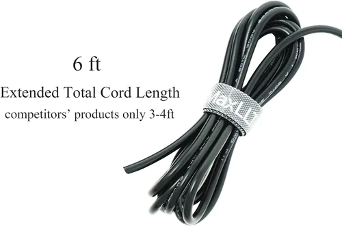Vista 5 de MaxLLTo Adaptador de CA de 9 V CC extra largo de 6 pies para Casio CTK-541 CTK-574 Cargador de alimentación para teclado de piano