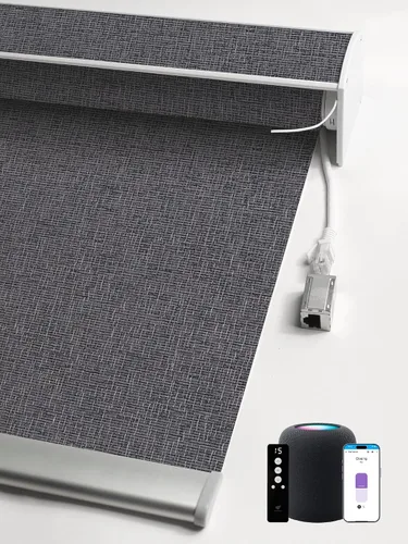 Vista 45 de SmartWings Persianas enrollables PoE, 1% de apertura, color beige Aventus 1% Apertura Beige