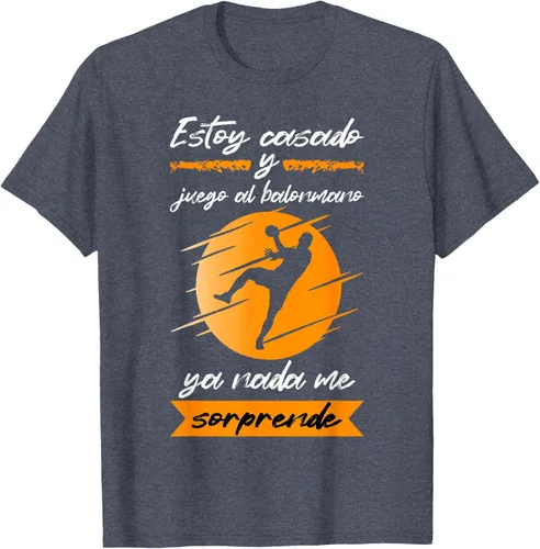 Vista 6 de Mens Handball I'm Married And Handball Game T-Shirt