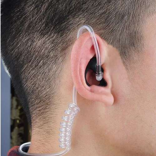 Vista 4 de Reemplazo de auriculares Earmold para kits de audio de tubo de bobina acústica de aire para radio de dos vías Motorola Kenwood