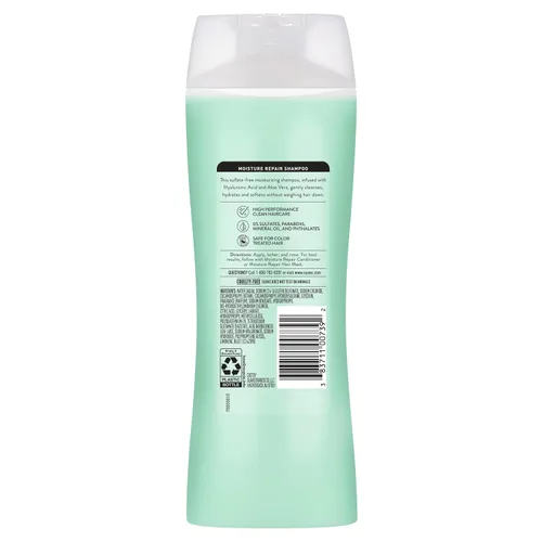 Vista 6 de Suave Champú reparador de humedad, sin sulfatos, para restaurar la humedad con cada lavado, seguro para el cabello tratado con color, 12.6 onzas