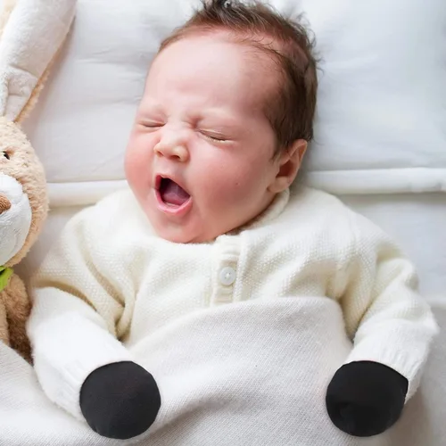 Vista 6 de 18 pares de guantes para bebés recién nacidos, guantes de algodón para bebés de 0 a 6 meses