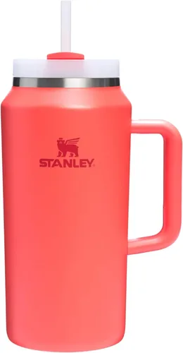 Vista 73 de STANLEY Quencher H2.0 Vaso Térmico con asa y pajilla, 64 onzas, tapa Flowstate de 3 posiciones, gran capacidad para viajes y deportes, vaso de acero