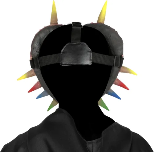 Vista 7 de Pigmiss Máscara de Halloween aterradora y realista, disfraz de Halloween, cosplay, accesorios novedosos para adultos y adolescentes