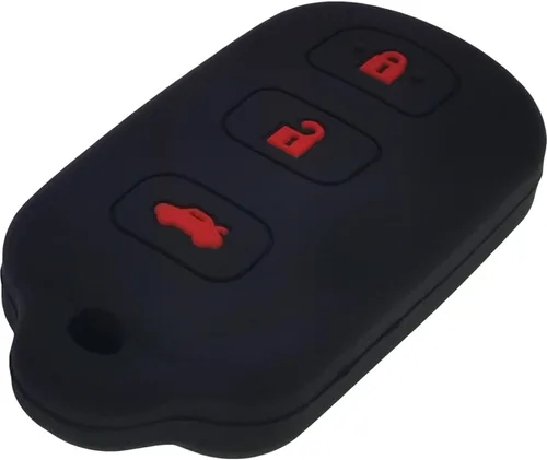 Vista 4 de 2 piezas de funda protectora de llave de silicona con 4 botones para mando a distancia sin llave, compatible con Toyota Corolla Camry Avalon 4Runner
