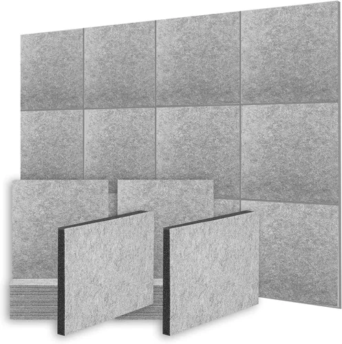 Vista 18 de AP1259 - Kit de 12 paneles de espuma autoadhesivos acústicos de alta calidad para estudio de grabación, cine en casa y oficina, tablero de espuma