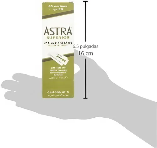 Vista 4 de Cuchillas de doble filo 100 Astra superior Premium Platinum