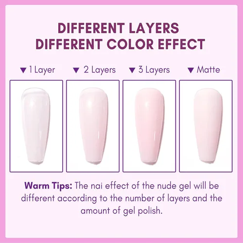 Vista 8 de Makartt Gel 4 en 1 Glux Gel Clear Solid Nail Extension Gel Constructor de Uñas Gel Constructor de Uñas de 0.5 fl oz UV Paquete de pegamento de uñas