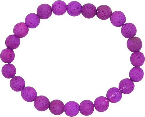 Vista 581 de Amazing Gemstone Crystal Bracelet for Women Men's Gifts - Protection Healing Crystal Bracelet - 8mm Gemstone Beaded Stretchable Bracelet Pulseras