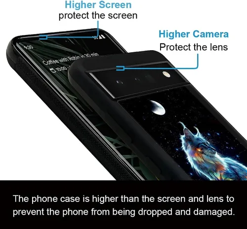 Vista 1520 de Compatible con Google Pixel 4A 5G Mobile Case Creative Acrylic Panel trasero Silicona Protección Grip especialmente diseñado para Google Pixel 4A 5G