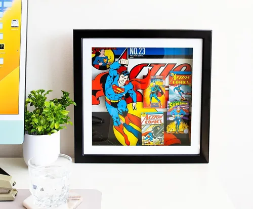 Vista 7 de Silver Buffalo SP6206SB DC Comics DC Superman Shadow Box