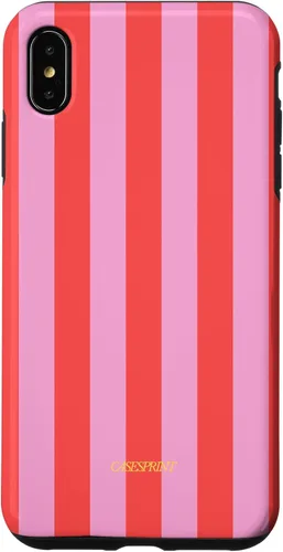 Vista 11 de Funda de rayas rojas rosas para iPhone 17