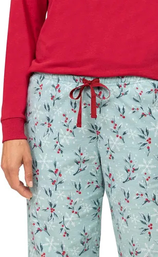 Vista 4 de PajamaGram Pijama de franela para mujer - Conjunto de pijama para mujer, novedad