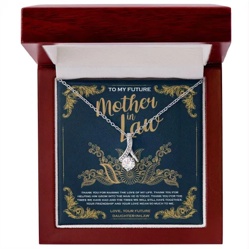 Vista 2 de To My Future Suegra Thank You For Raising The Love Of My Life From Bride Daughter in Law Gran regalo para novio, mamá suegra, marido, boda