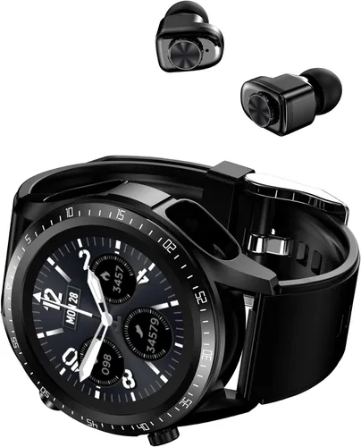Vista 8 de Tuanzi JM03 2 en 1 Reloj inteligente con auriculares 1.28 "Smartwatch TWS HiFi Stereo Wireless Headset Combo Bluetooth Phone Call para Android iOS